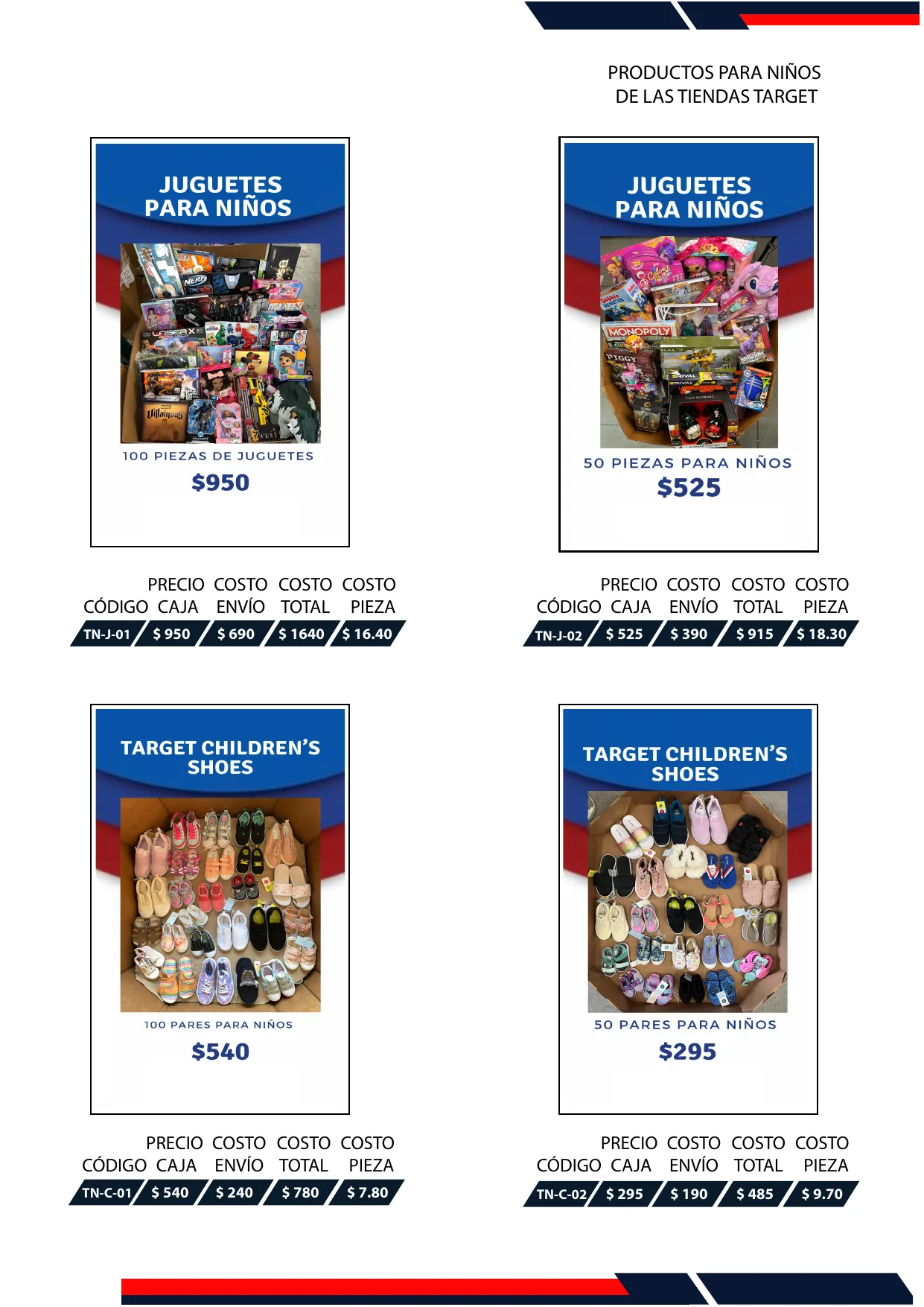 Pagina 22 de 35 del Catalogo de pacas ya armadas
